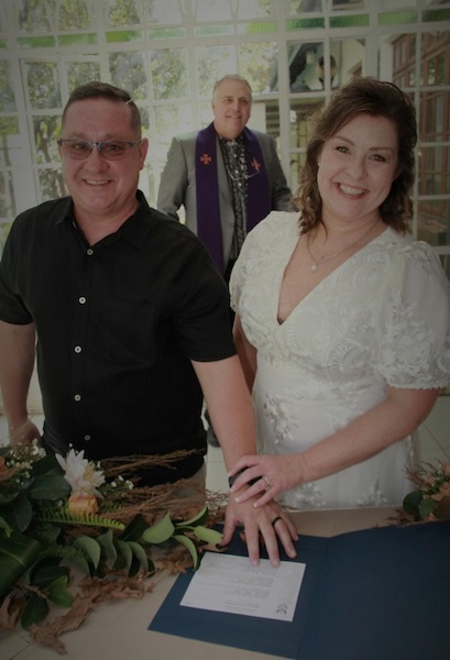 Wedding ceremony by Dr. Gerrit Rademeyer in Memel
