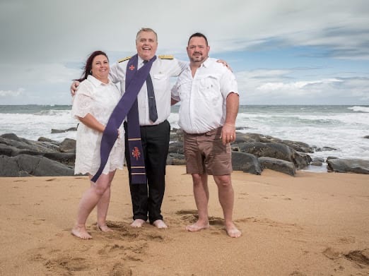 Wedding ceremony by Dr. Gerrit Rademeyer in Memel