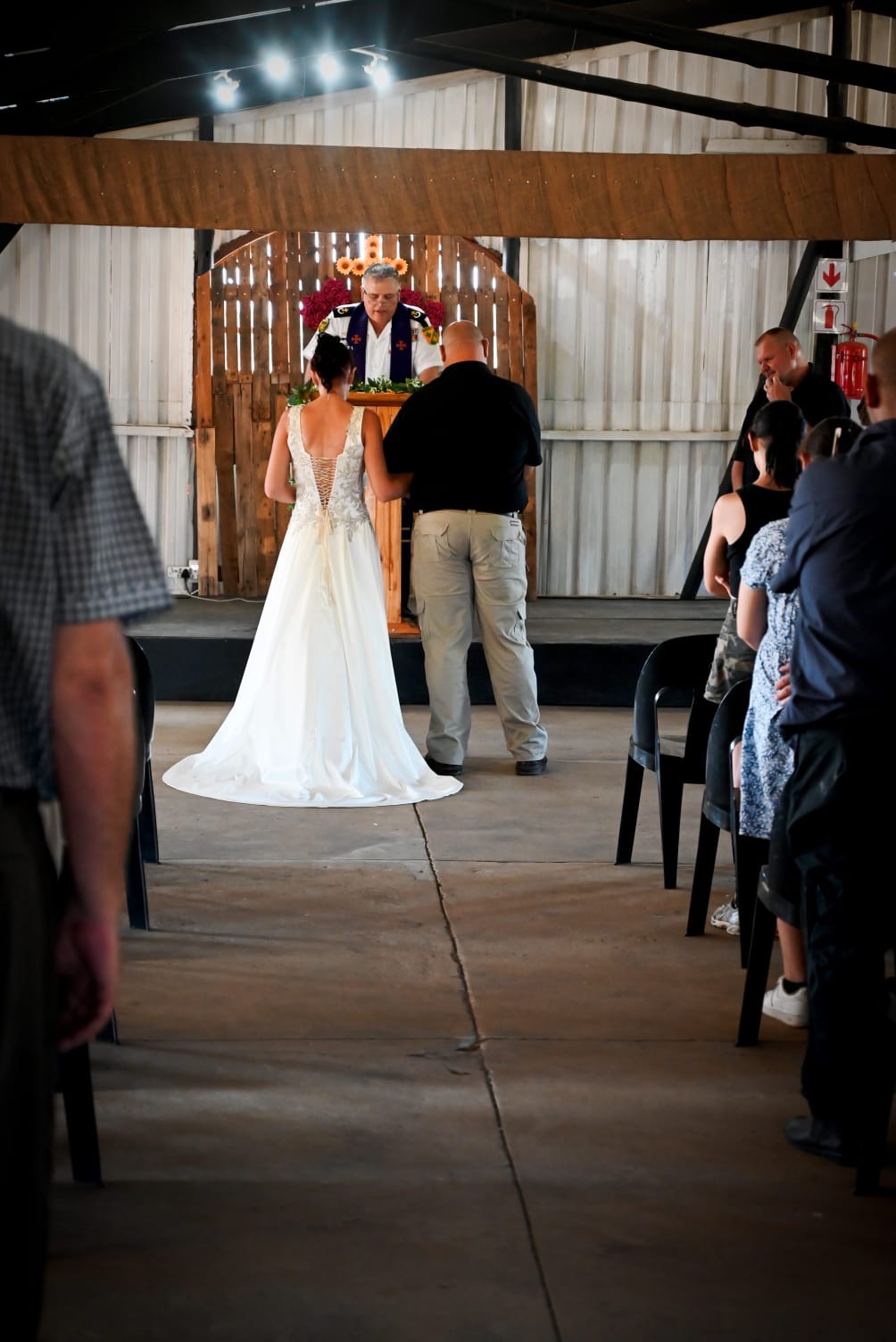 Wedding ceremony by Dr. Gerrit Rademeyer in Memel
