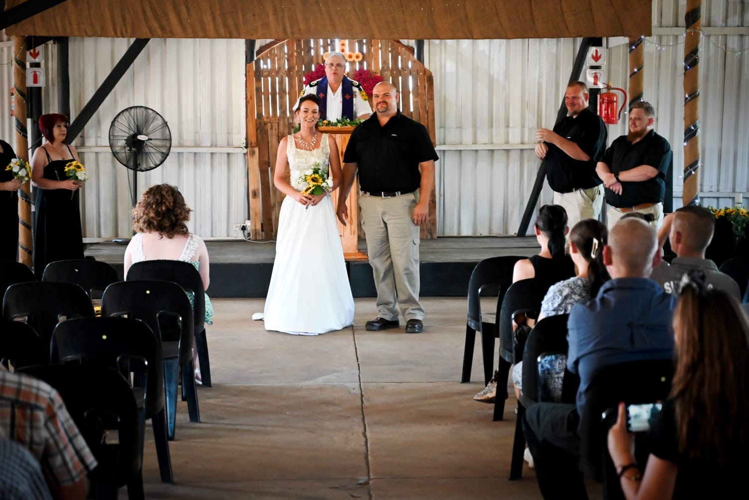 Wedding ceremony by Dr. Gerrit Rademeyer in Memel