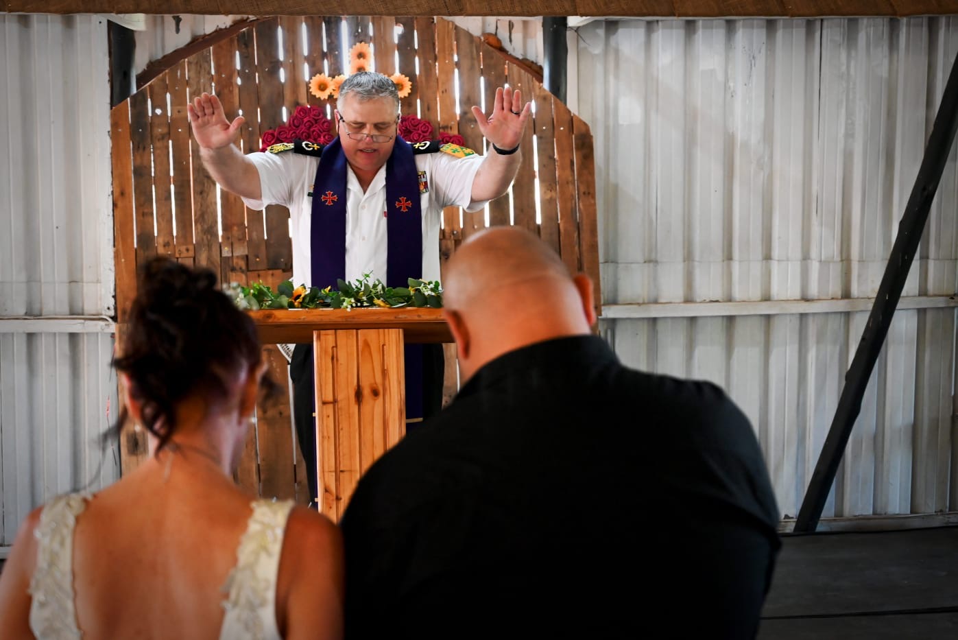 Wedding ceremony by Dr. Gerrit Rademeyer in Memel